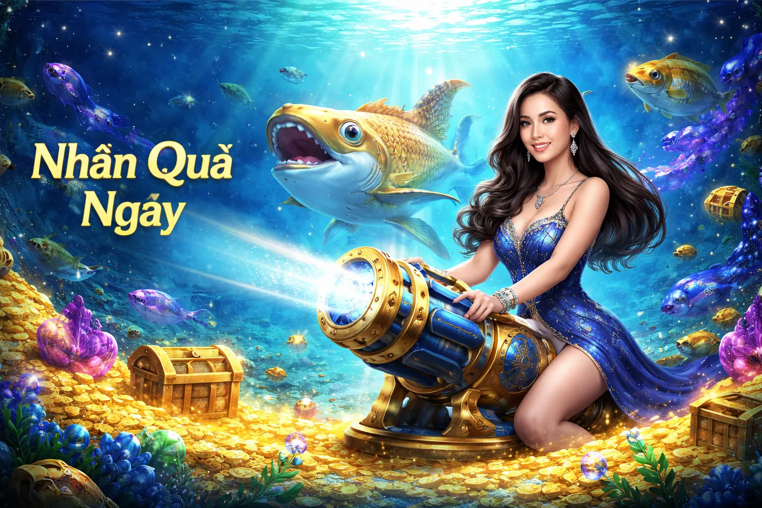 Trò chơi bắn cá dưới đáy biển sôi động